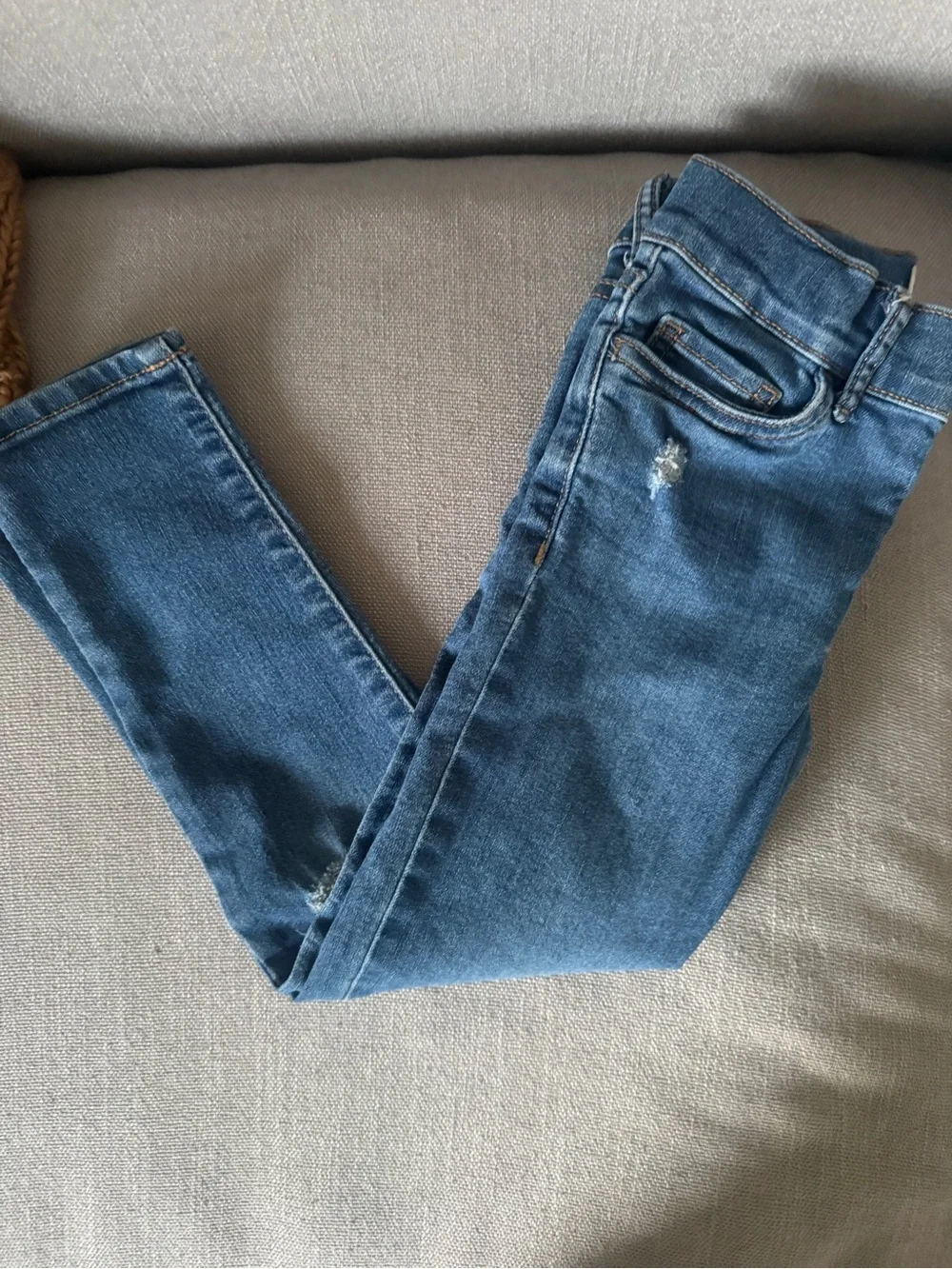 OshKosh B'gosh Girls' Blue Skinny Distressed Jeans